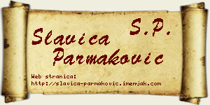 Slavica Parmaković vizit kartica